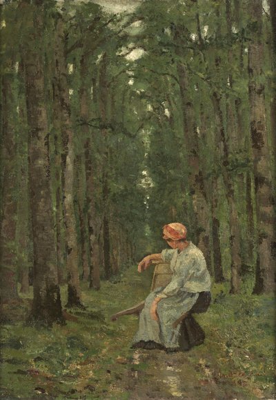 Woman in the Forest by Ion Andreescu